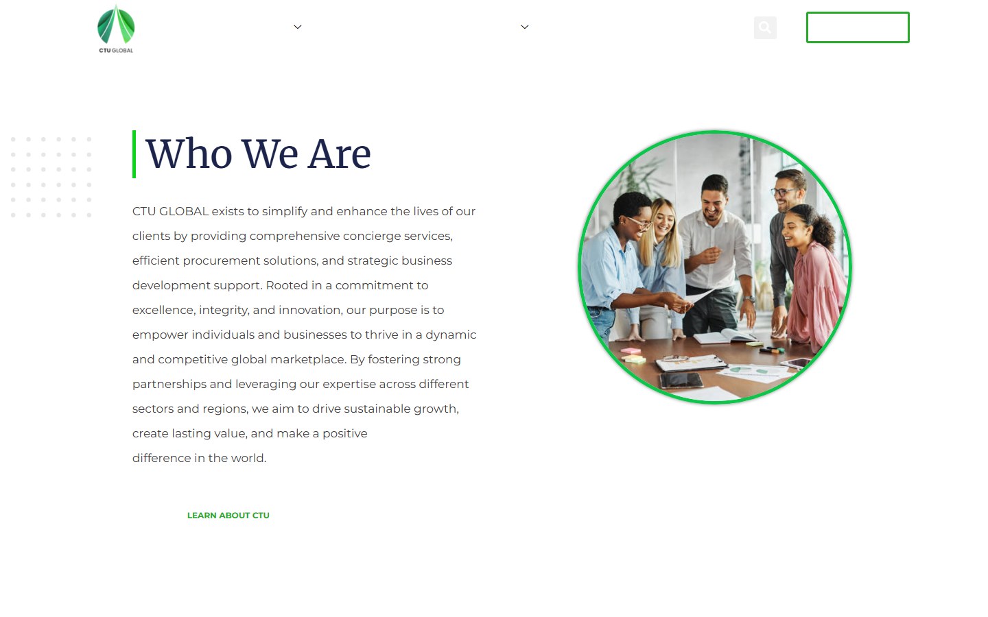 CTU Global website screenshot