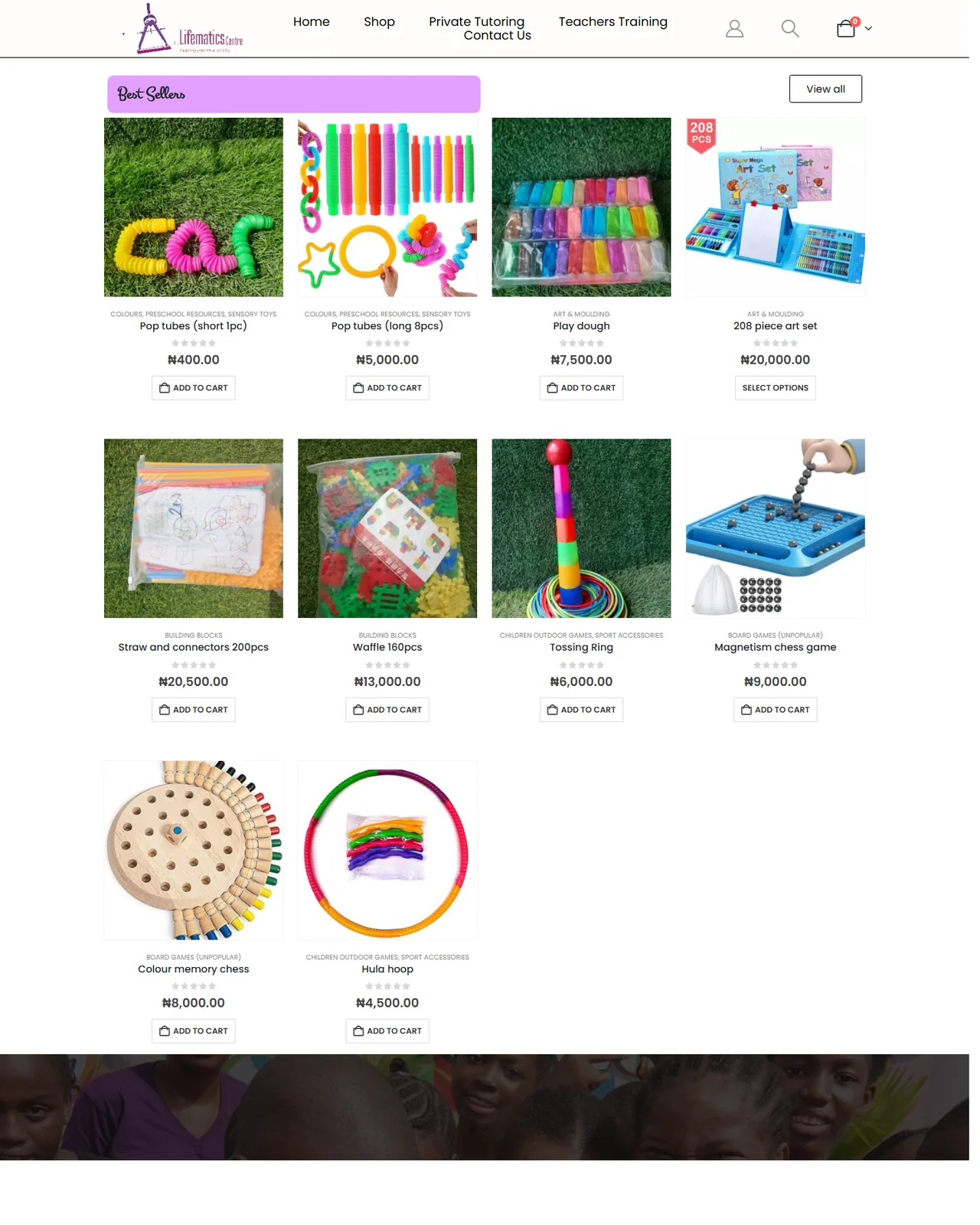 Lifematics website screenshot