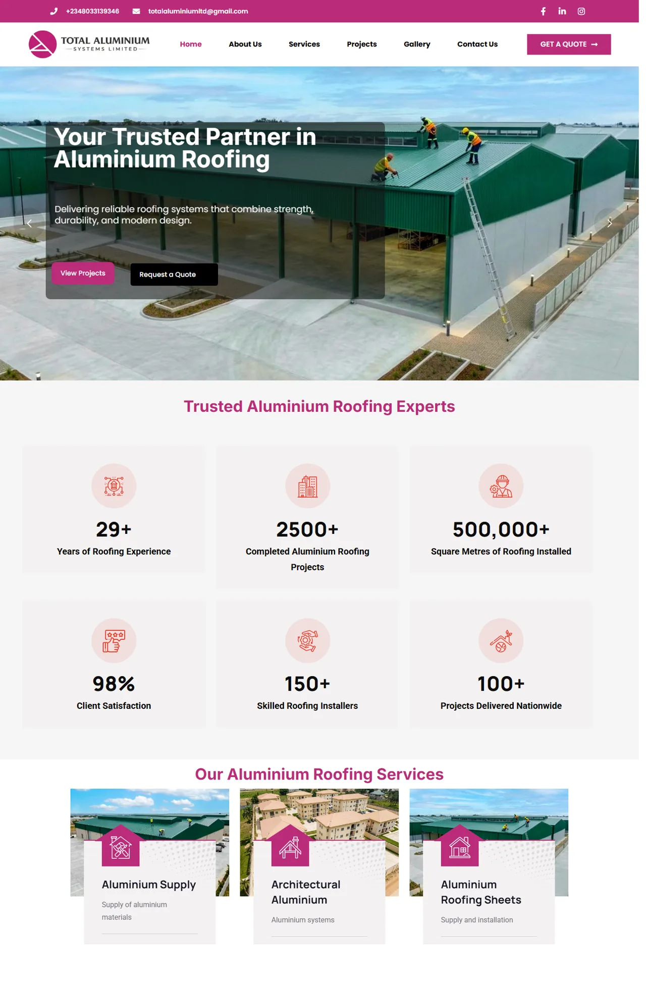 Total Aluminium Systems preview screenshot